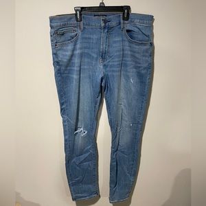 Lucky Brand Los Angeles 411 Ripped Jeans Size: 34x32